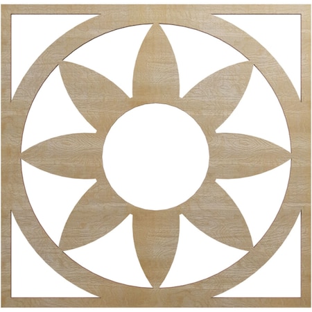 Ekena Millwork Blume Wood Fretwork Pierced Ceiling Medallion, Birch, 18"OD x 6 1/4"ID x 1/4"T CMWP18X18X0250BLBI